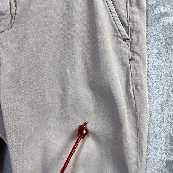 Pilcro and the Letterpress Hyphen Fit Jeans Women's 29* Beige Khaki Embroidered - Picture 5 of 16